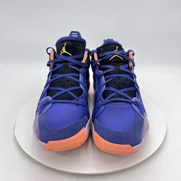 Nike Air Jordan 37 Low Til Dawn Men Size 11.5 DQ4122-400 Lapis Blue Crimson Shoe - Picture 2 of 11